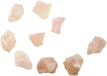 Rose Quartz Untumbled Stones 6oz