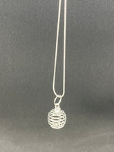 Load image into Gallery viewer, Silver Cage and Necklace