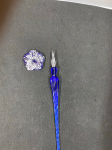 Blue Glass Pen